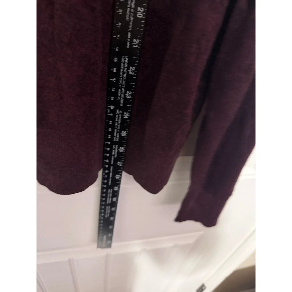 Banana Republic Sweater Men M Luxe Sweater Collection Quarter Zip Burgundy EUC